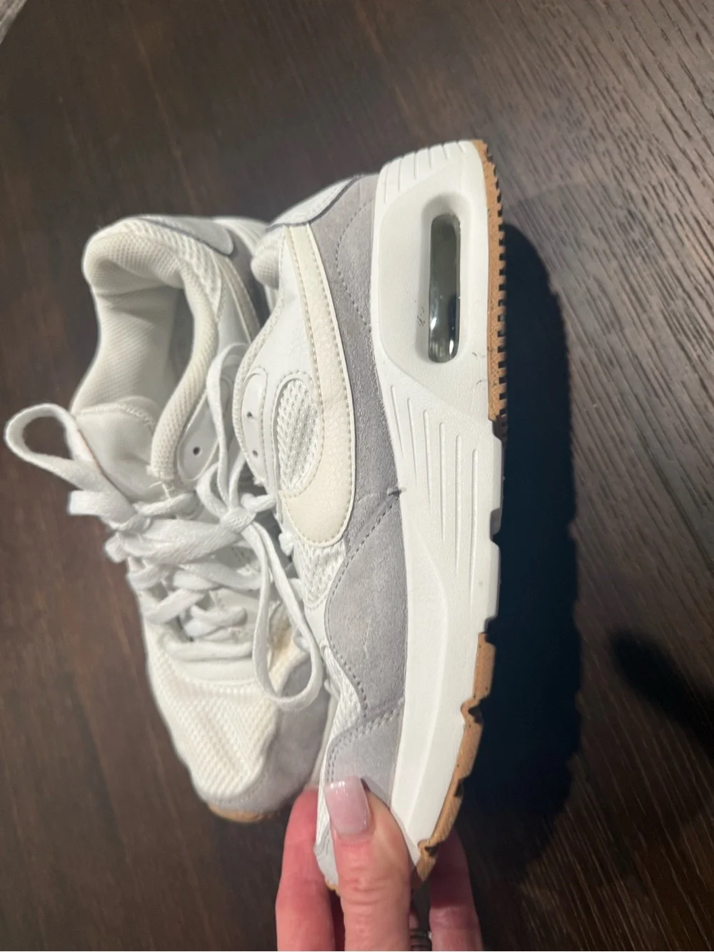 Nike Kids White Mesh Lace-Up Sneakers